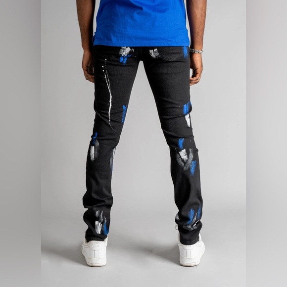 GFTD Rich (BLACK BLUE SAMMY Denim Jeans - Picture 4 of 4